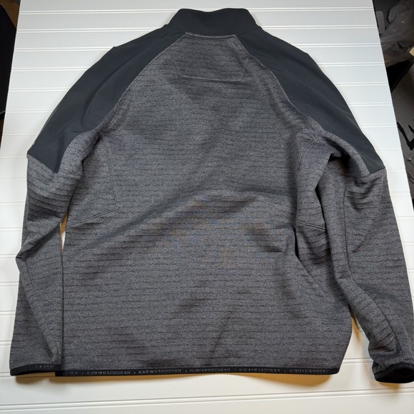 Alaskan Hardgear Duluth Trading Quarter Zip Pullover Men's Medium Black Gray EUC - Picture 5 of 7